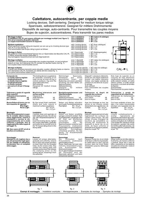 Calettatore, autocentrante, per alte coppie - Pawo-Alu