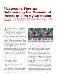 Determining the Moment of Inertia of a Merry-Go-Round
