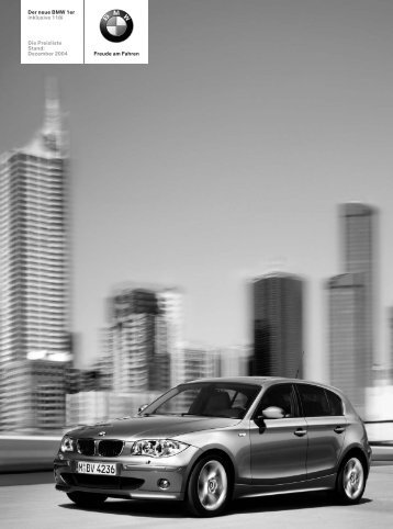 Freude am Fahren Der neue BMW 1er inklusive 118i ... - Lexsystems