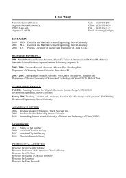 Complete CV - Materials Science Division - Argonne National ...