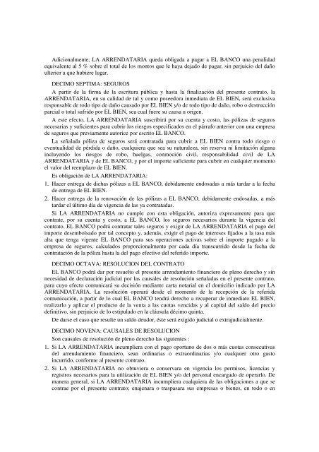 MODELO NÂº 7 CONTRATO DE LEASING DE EQUIPOS SEÃOR ...