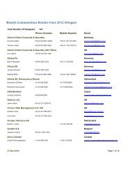 Munich Commutations Rendez-Vous 2012 Delegate