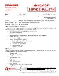 SERVICE BULLETIN - Textron Lycoming