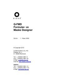 Q-FMD Formular- ve Maske Designer - Q-DAS
