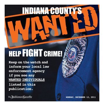 Most Wanted Dec 2011_Most Wanted Dec 2011 - Indiana Gazette