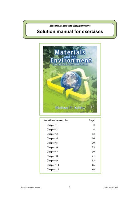 Solution manual for exercises - MAELabs UCSD