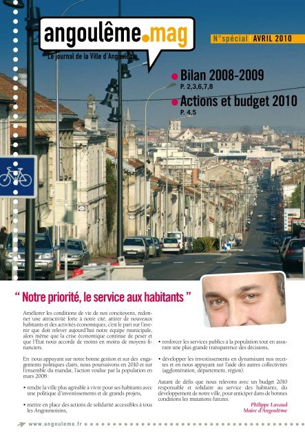 Bilan 2008-2009 Actions et budget 2010 - AngoulÃªme