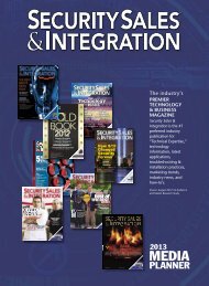 2013 Media Kit - Security Sales & Integration Magazine