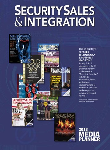 2013 Media Kit - Security Sales & Integration Magazine