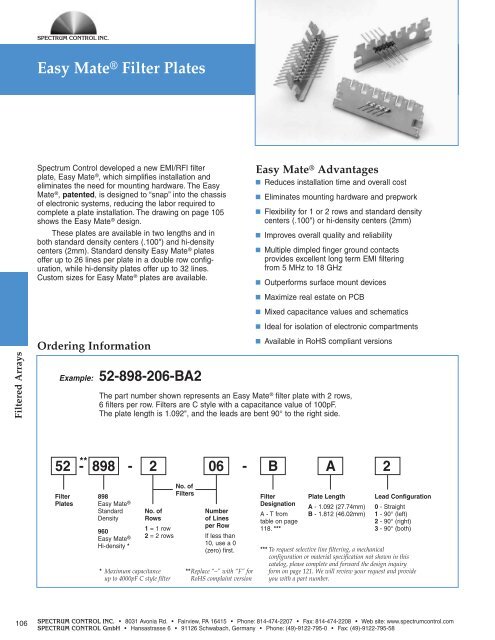 EMI Catalog - Spectrum Control