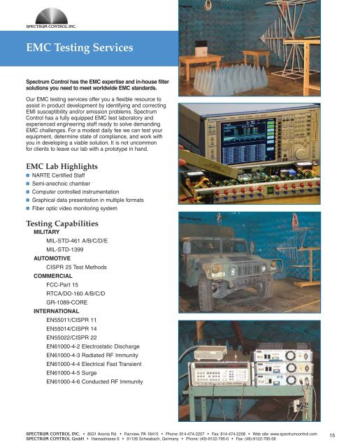 EMI Catalog - Spectrum Control