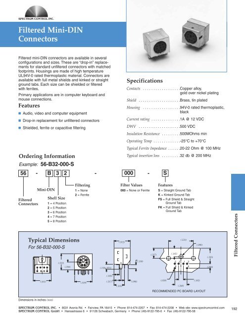 EMI Catalog - Spectrum Control