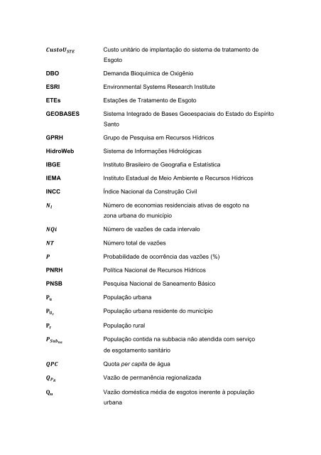 anÃ¡lise de alternativas de enquadramento para a bacia hidrogrÃ¡fica ...