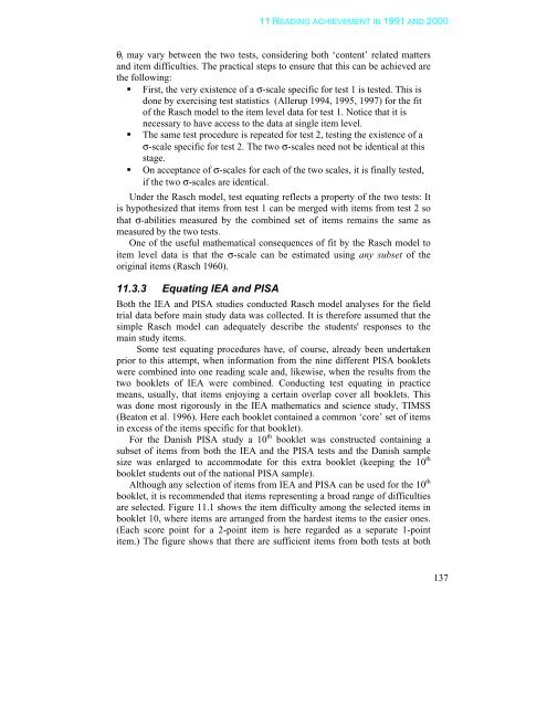 11READING ACHIEVEMENT IN 1991 AND 2000 - Pisa