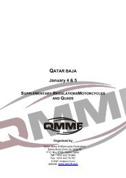 Supplementary Regulations - bikes - Qatar Motor and Motorcycle ...