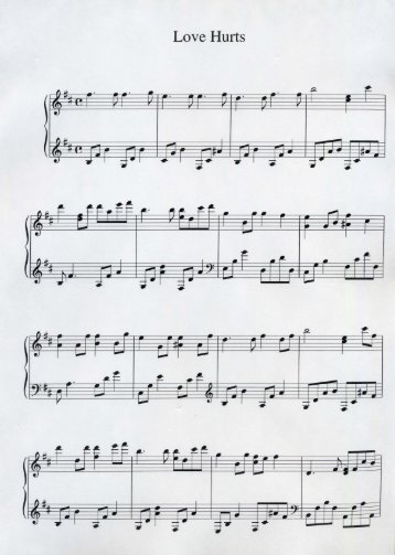 Yiruma â Love Hurts - Daily Piano Sheets