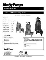 Installation Manual - Liberty Pumps