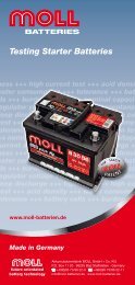 Testing Starter Batteries - MOLL Batterien