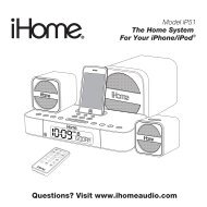 Model IP51 The Home System For Your IPhone/iPod - iHome