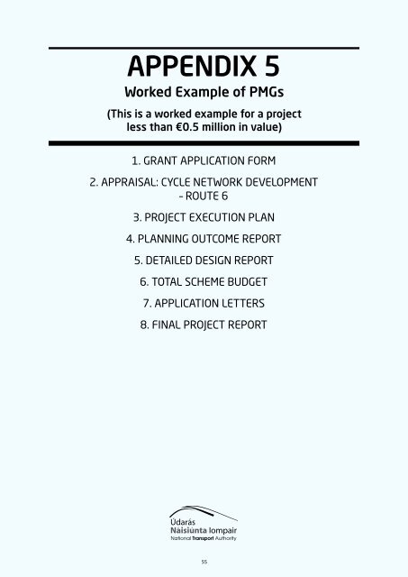 Project Management Guidelines - National Transport Authority