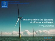 The installation and servicing of offshore wind farms - Eufores