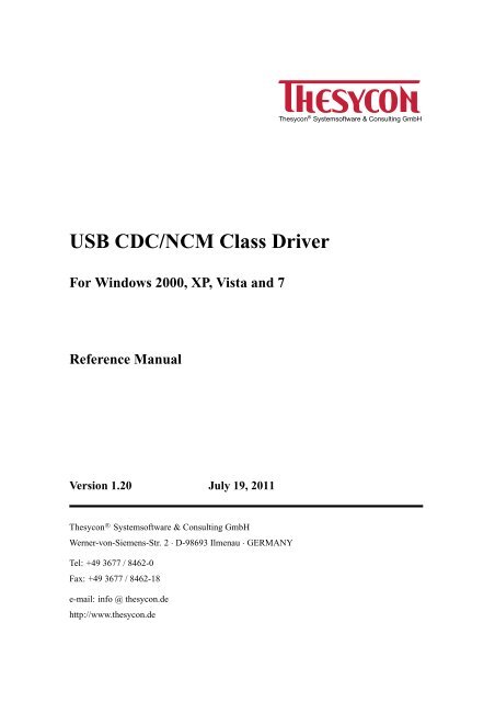 Thesycon gmbh - germany usb devices driver downloads Thesycon gmbh - germany usb devices driver downloads