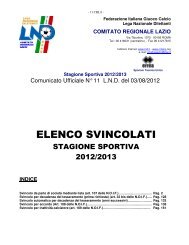 Stagione Sportiva 2012/2013 - LND