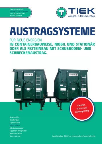 PDF zum Download: Austragssysteme für neue Energien. In - Tiek