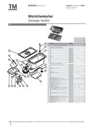 Würstchenkocher Sausage heater - TM Technischer Gerätebau