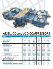 ARIEL JGC and JGD COMPRESSORS