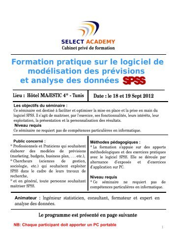 Formation pratique sur le logiciel de modÃ©lisation des ... - Iresa