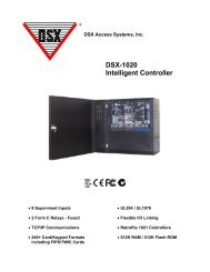 DSX-1020 Intelligent Controller - DSX Access Systems, Inc.