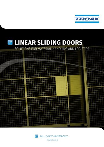 LINEAR SLIDING DOORS - Troax