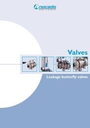 Leakage butterfly valves - Nocado-Armaturenfabrik GmbH & Co. KG