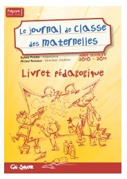 Le journal de classe des maternelles - Gai Savoir