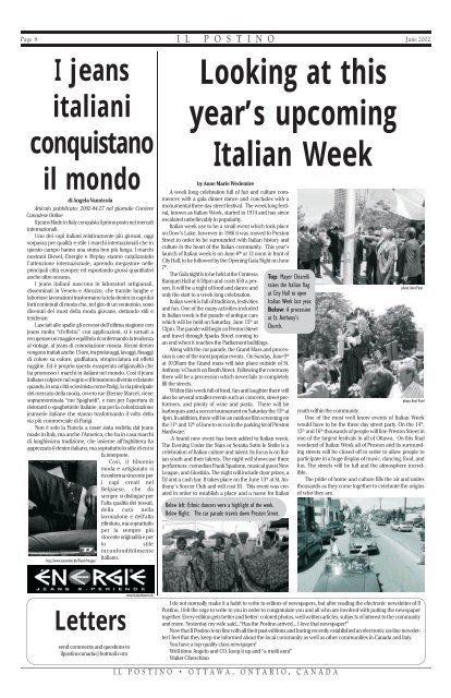 June 2002 PDF Vol. 2 No. 9 - Il Postino Canada