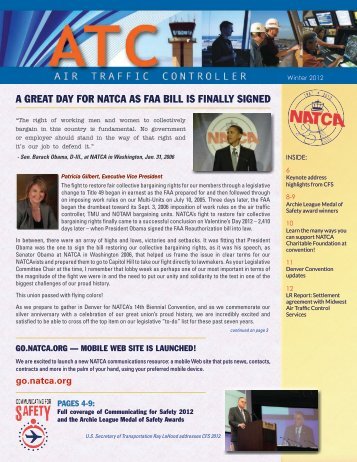 a great daY For natca aS Faa bill iS FinallY Signed