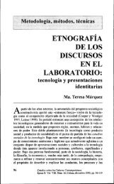 etnografia delos discursos en el laboratorio - Estudios sobre las ...