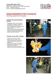 handlinggeräte für flachglas - Torgauer Maschinenbau GmbH