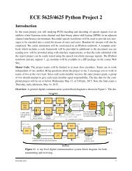 ECE 5625 Spring 2013 Project 2 PCM Encoding/Decoding in a ...