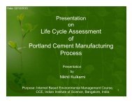 Life Cycle Assessment of Portland Cement Manufacturing Process