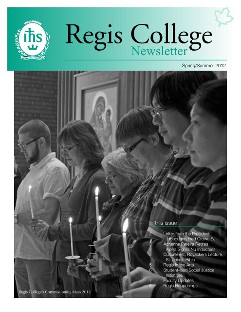 Newsletter - Regis College