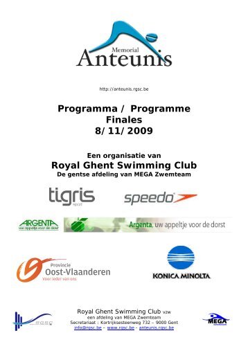 Finales - Royal Ghent Swimming Club