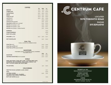 217.529.6010 centrum cafe - Capital City Menus