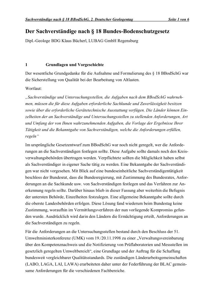 Bodenschutzgesetz Magazine