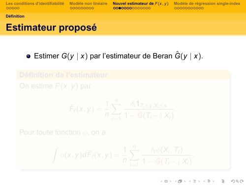 ProblÃ¨mes de rÃ©duction de dimension pour la rÃ©gression en ... - Isped