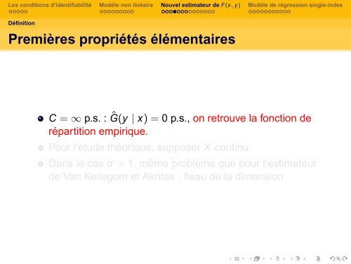 ProblÃ¨mes de rÃ©duction de dimension pour la rÃ©gression en ... - Isped