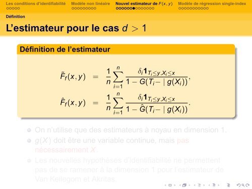 ProblÃ¨mes de rÃ©duction de dimension pour la rÃ©gression en ... - Isped