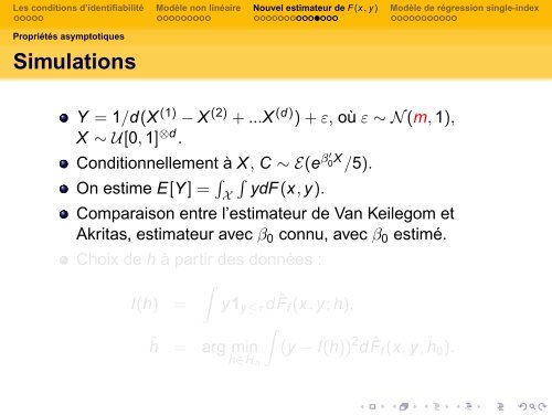 ProblÃ¨mes de rÃ©duction de dimension pour la rÃ©gression en ... - Isped