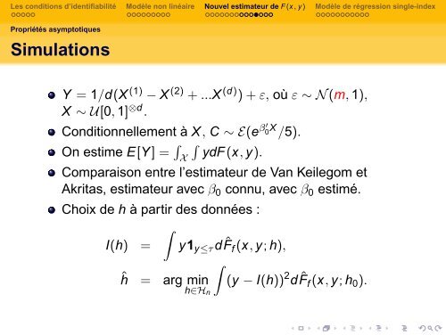 ProblÃ¨mes de rÃ©duction de dimension pour la rÃ©gression en ... - Isped